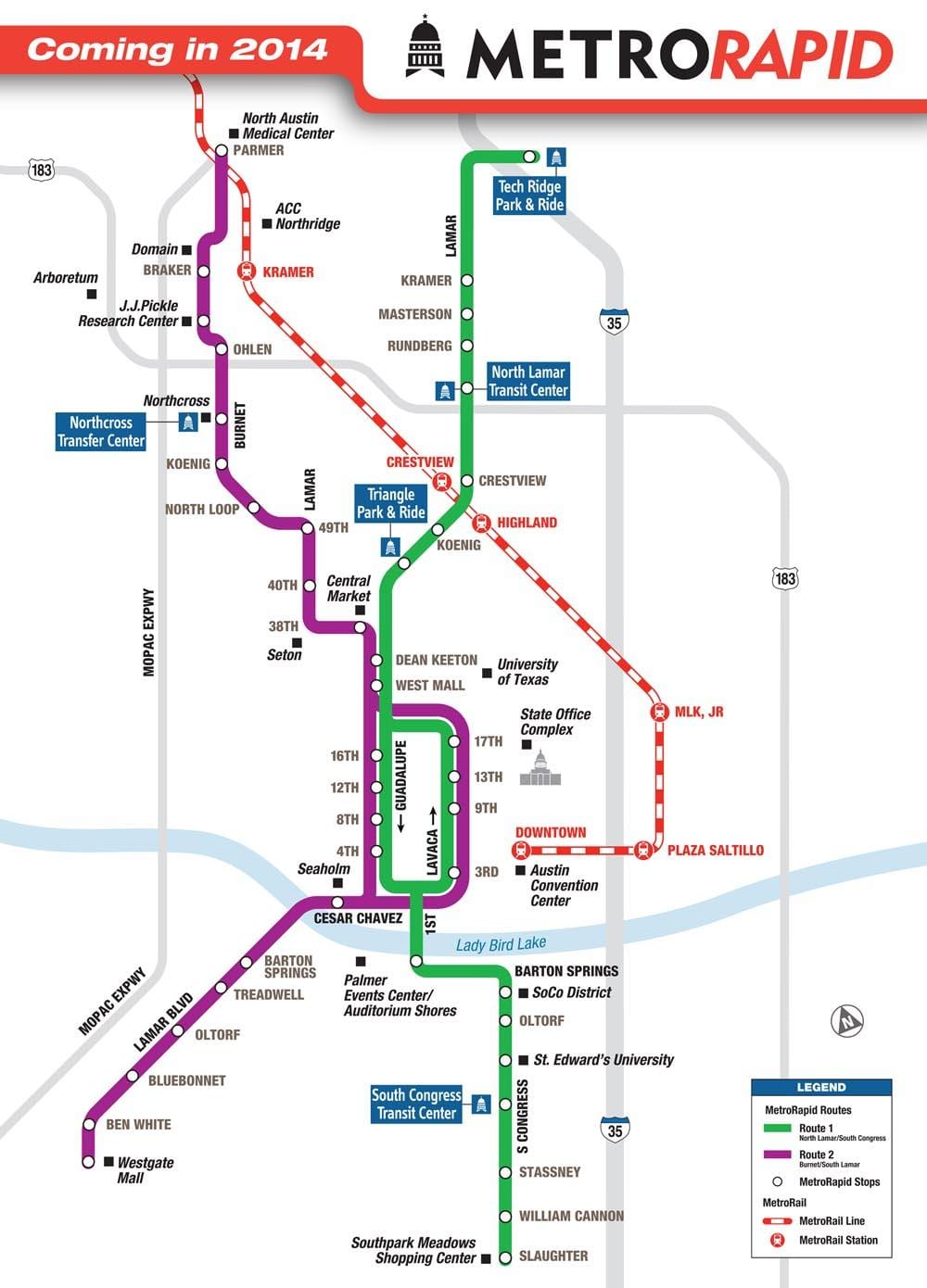 metro tren Austin göster