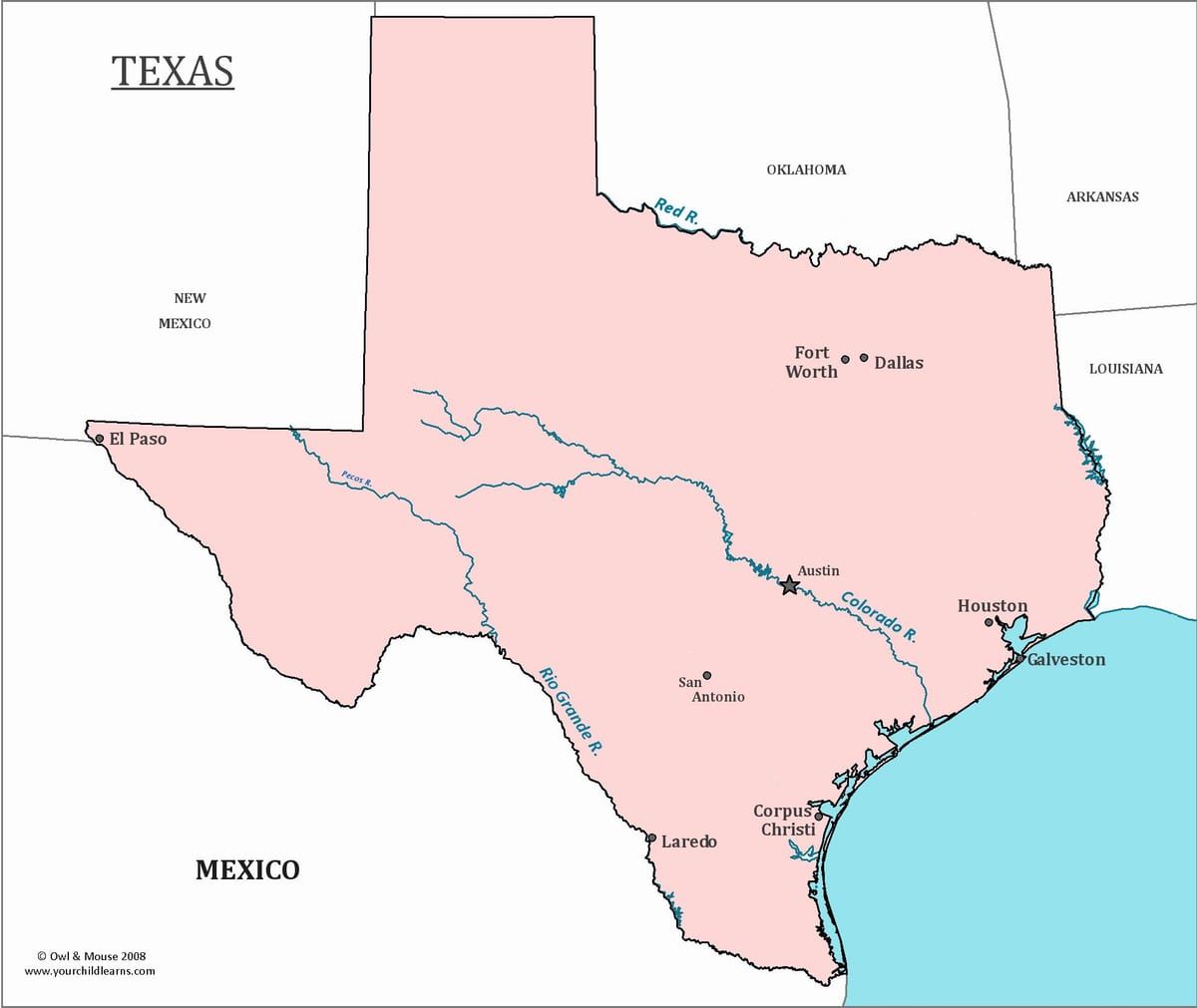 Austin haritada texas