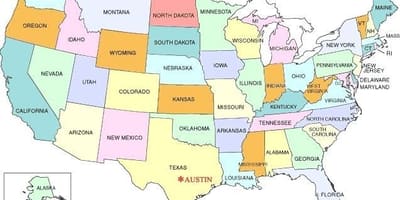 ABD haritası Austin