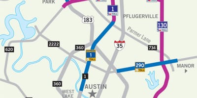 Austin ücretli yol haritası
