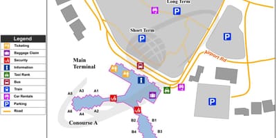 Austin havaalanı terminal göster